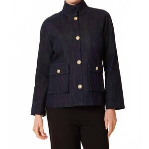NEW DOLCE CABO classic button jacket in denim